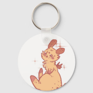 Porte-clés Petit lapin mousseux (closeup)