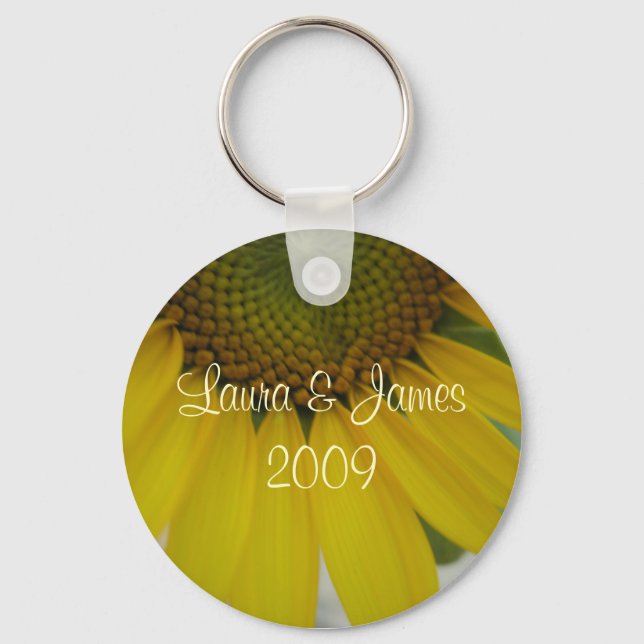Porte-clés Petit mariage Tournesol (Recto)