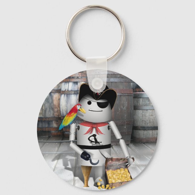 Porte-clés Petit Robo-x9 pour parler comme un jour de pirate (Recto)