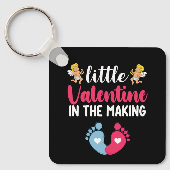 Porte-clés Petit Saint-Valentin en devenir Grossesse Enceinte (Recto)