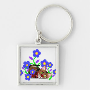 Porte-clés Petit somme de chat