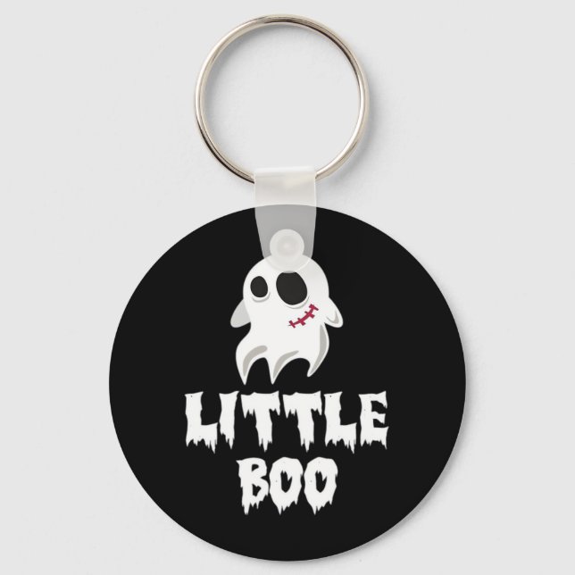 Porte-clés Petite Boo Dans Graphique Cool Halloween (Recto)