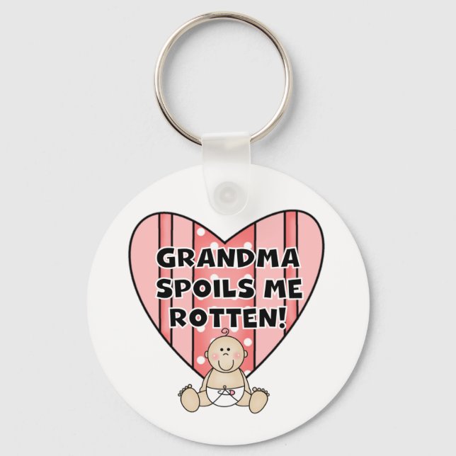 Porte-clés Petite grand-mère me vole (Recto)