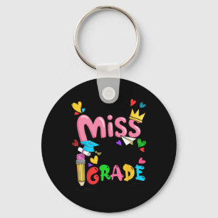 Porte-clés Petite Mademoiselle 2e année Cute Retour à l'école
