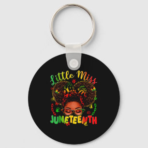 Porte-clés Petite miss juneteenth fierté afro cheveux afro no