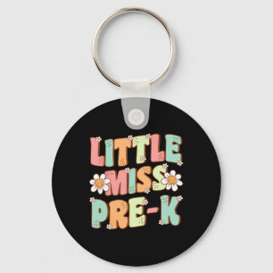Porte-clés Petite Miss Pré-K Filles Retour À L'École Rétro Da