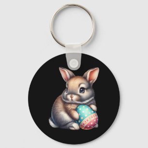Porte-clés Petits lapins de Pâques Animaux de compagnie Oeufs