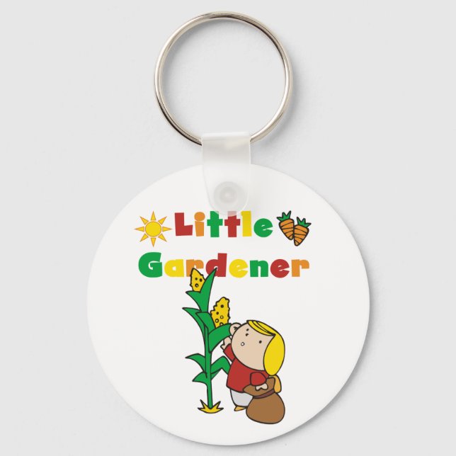 Porte-clés Petits T-shirts et cadeaux de jardinière de fille (Recto)