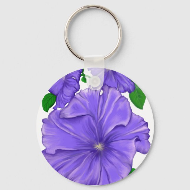 Porte-clés Petunia pourpre (Recto)