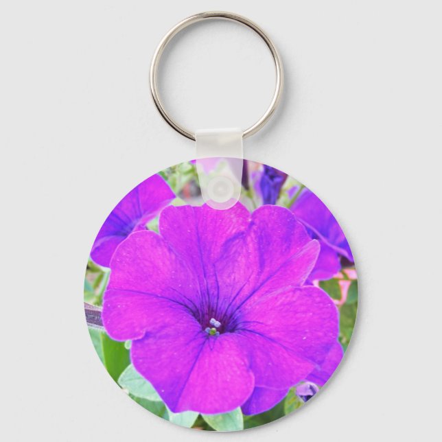 Porte-clés Petunia pourpre (Recto)