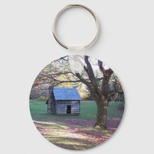 Porte-clés peu de cabine de rondin