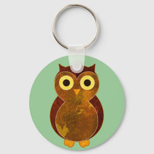 Porte-clés Peu hibou Brown
