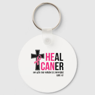 Porte-clés Peut guérir le cancer Christian Ribbon Cancer du s