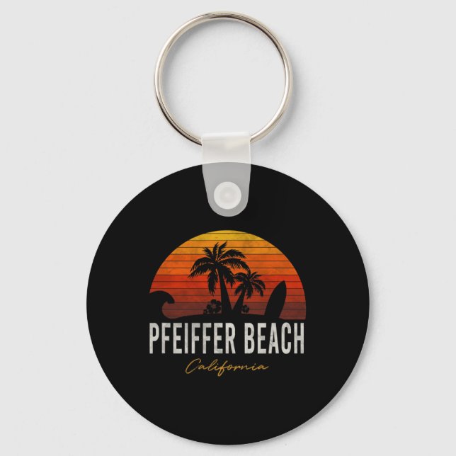 Porte-clés Pfeiffer Beach California Palms Surf de vacances S (Recto)