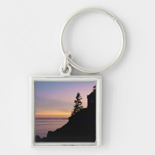 Porte-clés Phare de Bass Harbor sur l'île du Mont Désert,