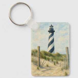 Porte-clés Phare de Cape Hatteras Aquarelle
