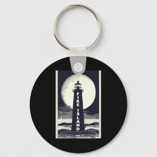 Porte-clés Phare de Fire Island New York Lune 