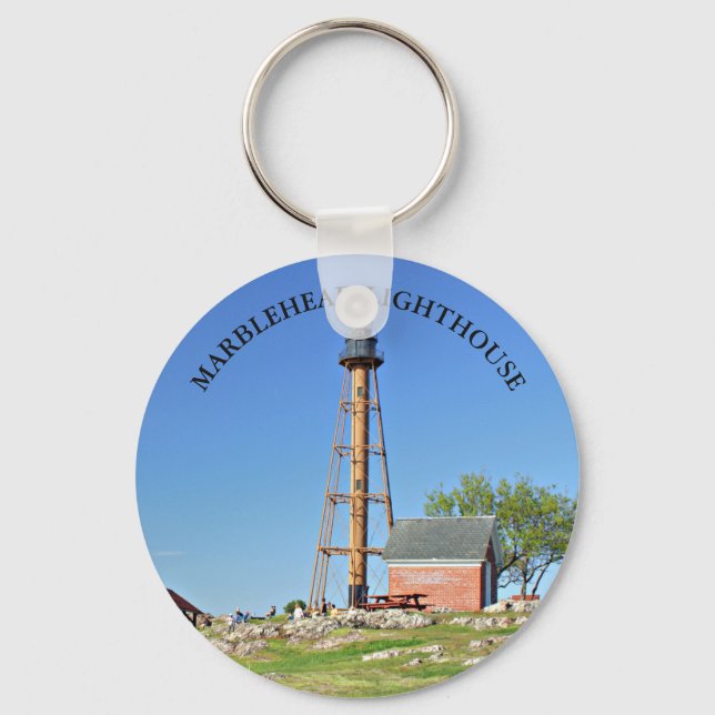 Porte-clés Phare de Marblehead, Porte - clé du Massachusetts (Recto)