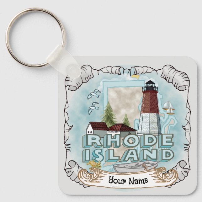Porte-clés Phare de Rhode Island (Recto)