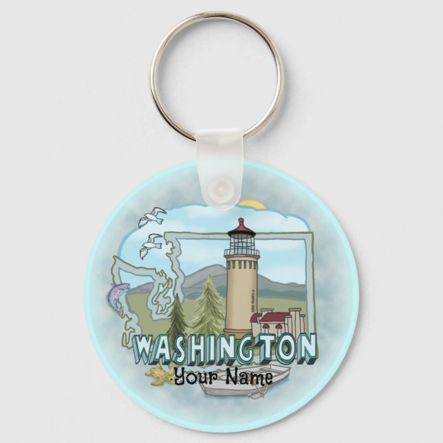 Porte-clés Phare de Washington (Recto)