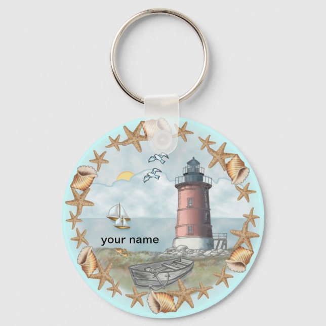 Porte-clés phare Delaware Shells (Recto)