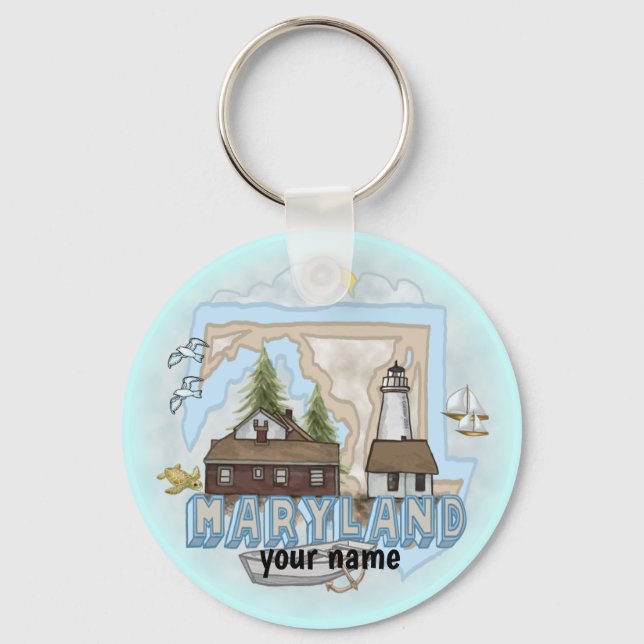 Porte-clés phare du Maryland (Recto)
