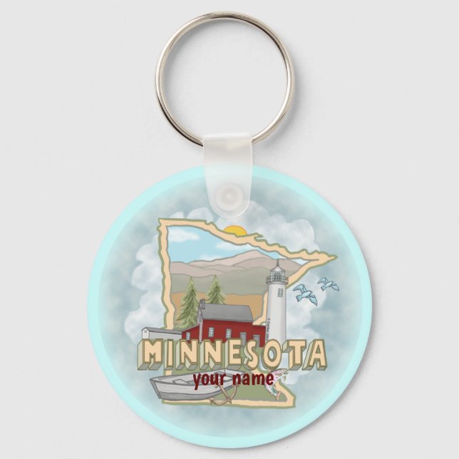 Porte-clés phare du Minnesota (Recto)