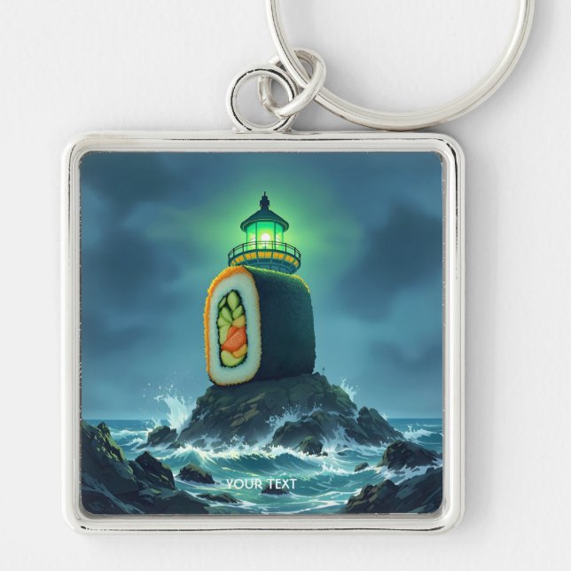 Porte-clés Phare géant de sushi Fantasy Mignon (Devant)