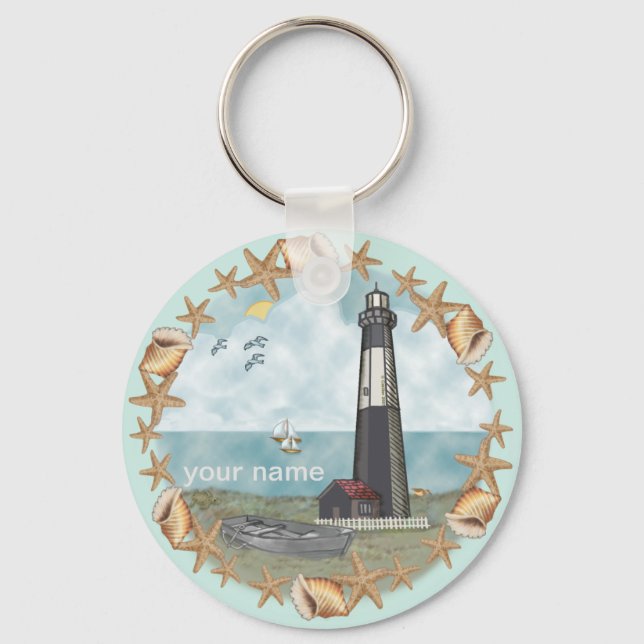 Porte-clés phare Georgia Shells  (Recto)
