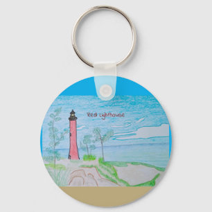 Porte-clés Phare rouge
