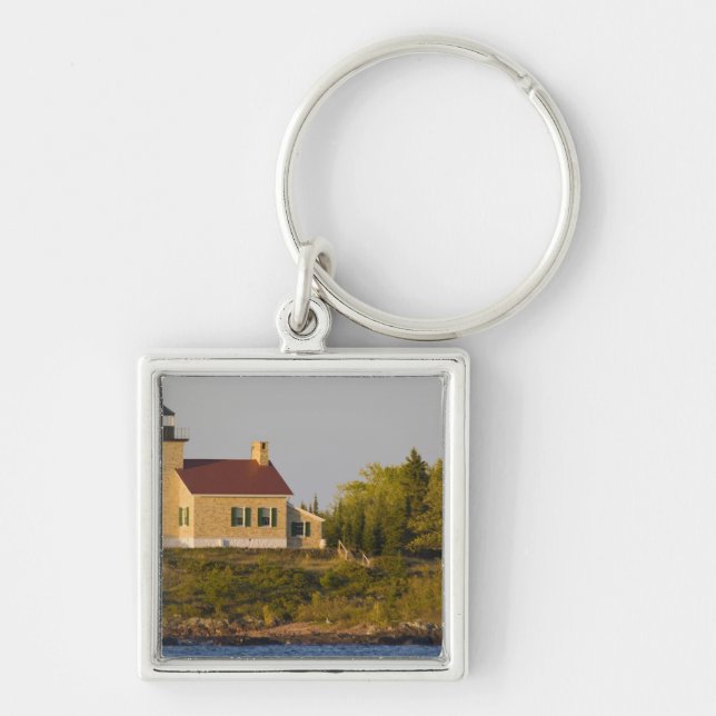 Porte-clés Phare sur le lac Supérieur près de Copper Harbor (Devant)
