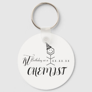 Porte-clés Pharmaciste Funny moderne Chimiste Anniversaire Ch