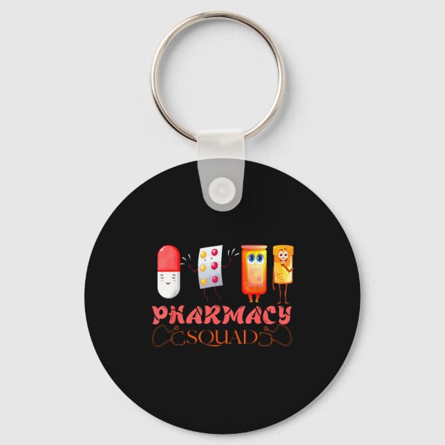 Porte-clés Pharmacy Squad Valentines Cute Lls Pharmacist Phar (Recto)