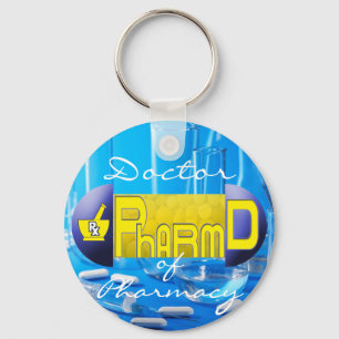 Porte-clés PharmD - docteur de PILULE de pharmacie
