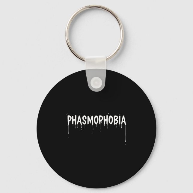 Porte-clés Phasmophobia halloween paranormal gamer horreur  (Recto)