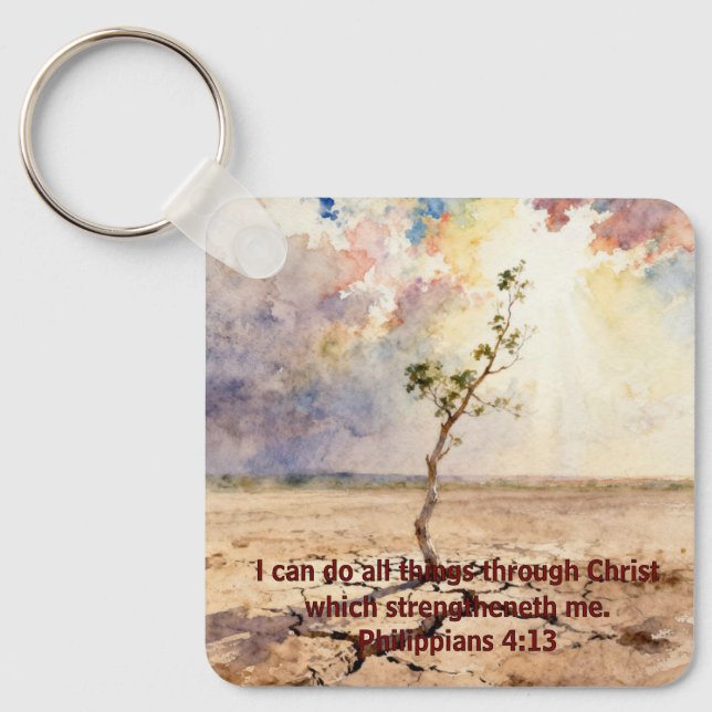 Porte-clés Philippiens 4:13 (Recto)