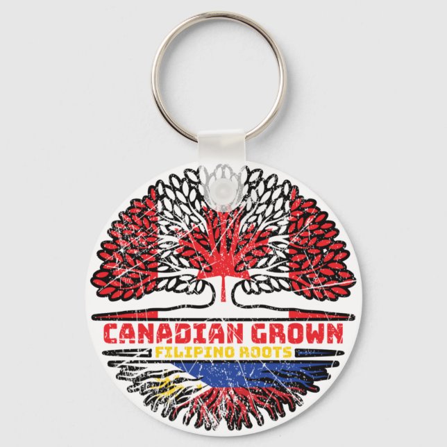 Porte-clés Philipppino Canadian Canada Tree Roots Fl (Recto)