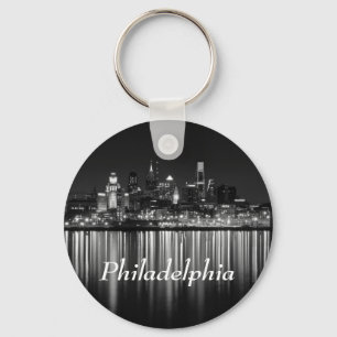 Porte-clés Philly night b/w