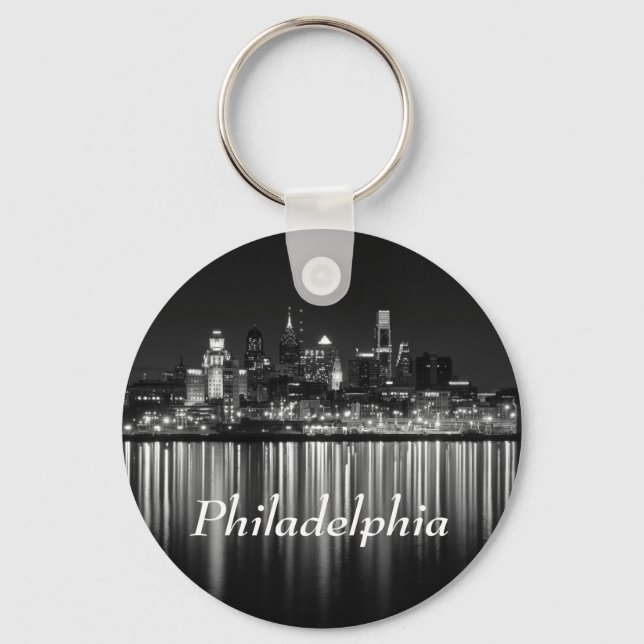 Porte-clés Philly night b/w (Recto)