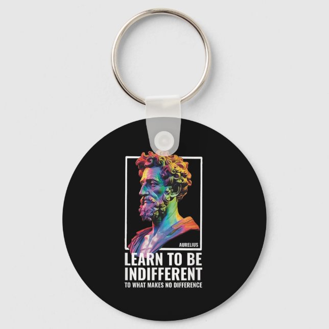 Porte-clés Philosophe stoïque Sagesse Marcus Aurelius Philoso (Recto)