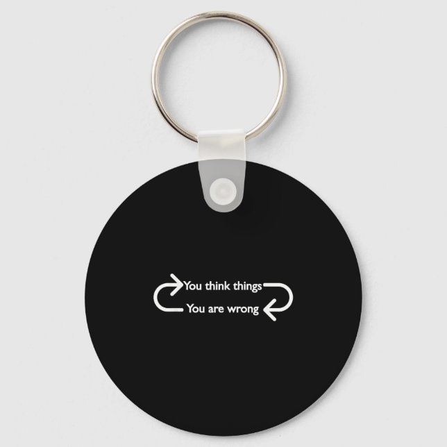 Porte-clés Philosophie, Citation, Drôle, Intellectuel, Philos (Recto)