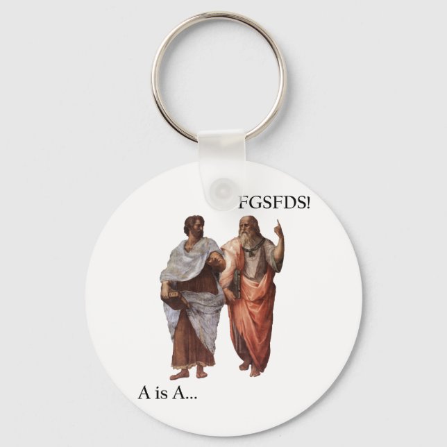 Porte-clés Philsophical Division- A is A vs FGSFDS (Recto)