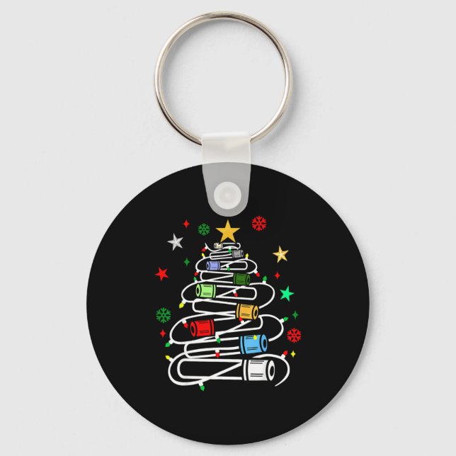 Porte-clés Phlebotomy Blood Tube Christmas Tree Phlebotomist  (Recto)