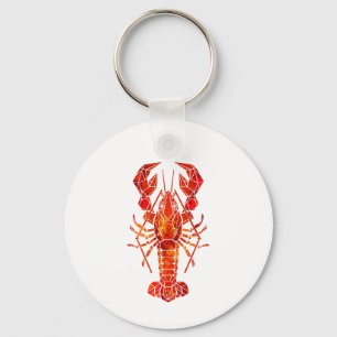 Porte-clés Phomard polygonal rouge