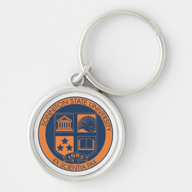 Porte-clés Phoque d'université de l'Etat de Sonniton - (Devant)