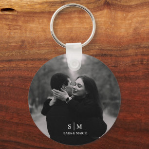 Porte-clés Photo Aluminium Personnalisé pour Couple