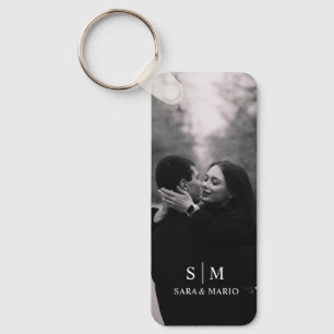 Porte-clés Photo Aluminium Personnalisé pour Couple