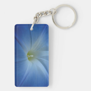 Porte-clés Photo bleue merveilleuse de fleur de gloire de
