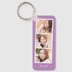 Porte-clés Photo Booth Editable Color Custom Photo Keychain