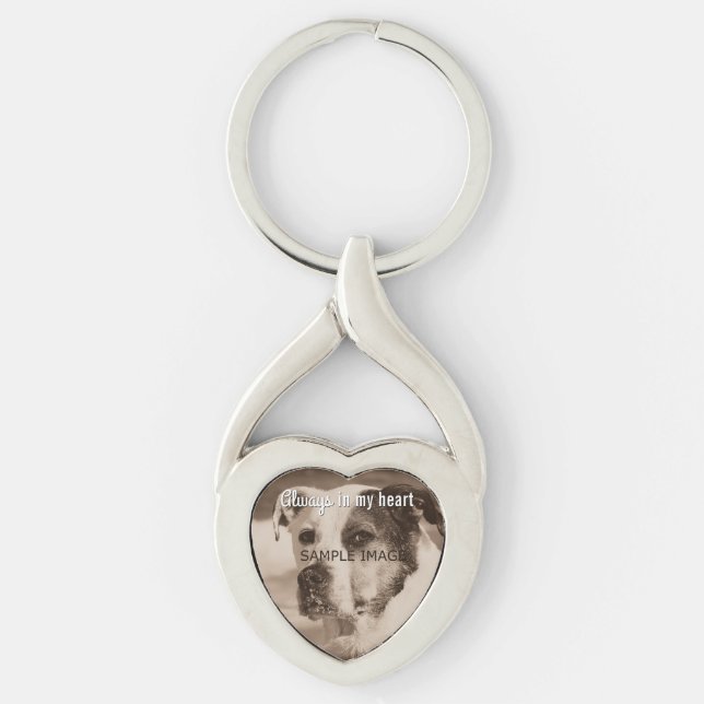 Porte-clés Photo commémorative d'animal familier fait sur (Devant)